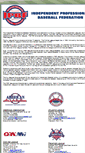 Mobile Screenshot of independentprofessionalbaseballfederation.com